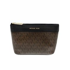 Косметичка MICHAEL KORS, 18х13х18 см, , темно-коричневый, коричневый, черный