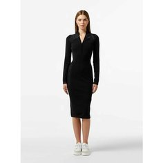 Платье LACOSTE Осень-зима 2024, размер T34, черный