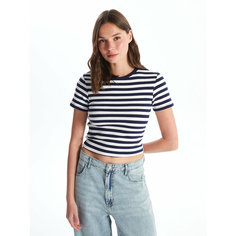 Футболка LC Waikiki, размер S, navy striped