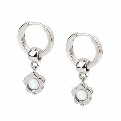 Серьги-трансформеры Oh Mary Did, жемчуг Swarovski синтетический, размер 14 мм, белый