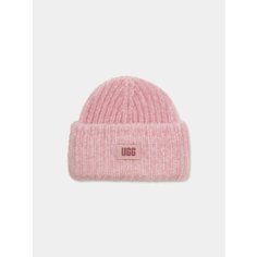 Шапка бини UGG Chunky Plush Cuff Beanie для женщин, размер OneSize, розовый