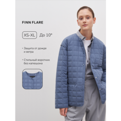 Бомбер FINN FLARE Стеганая демисезонная, размер S, серо-голубой