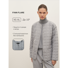 Бомбер FINN FLARE Стеганая демисезонная, размер L, серый
