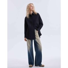 Джинсы широкие Gloria Jeans, размер 40/164, синий