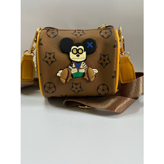 Сумка , фактура матовая, песочный Нет бренда