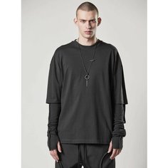 Лонгслив thom/krom M TS 801, размер S, , серый