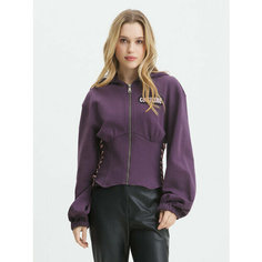 Толстовка Versace Jeans Couture, размер 42, , темно-фиолетовый