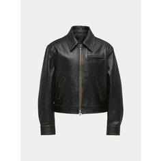 Кожаная куртка coor Distressed Padded Leather, размер L, dark brown