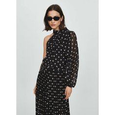 Блуза MANGO Adela, размер XL INT, черный