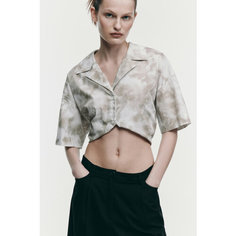 Рубашка Befree SMART, размер XS, белый принт