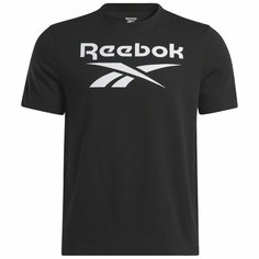 Футболка Reebok IDENTITY STACKED LOGO, размер S, черный