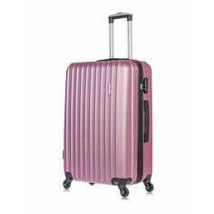 Чемодан Lcase, 94 л, размер L, розовое золото