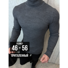 Водолазка Skull Loft Мужская серая водолазка с длинным рукавом, размер M, , light grey