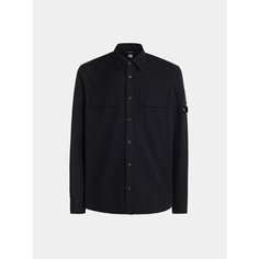 Рубашка C.P. COMPANY Gabardine Buttoned, размер S, черный