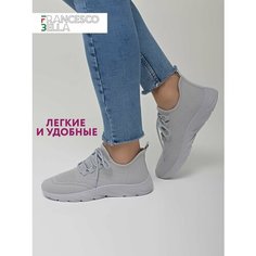 Кроссовки FRANCESCO BELLA, полнота G (EU)/ на среднюю и широкую стопу, размер 41, серый