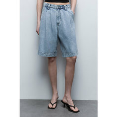 Бермуды Befree Basic, размер L/170, голубой индиго