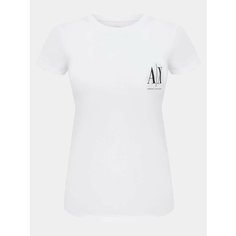 Футболка Armani Exchange, размер XS, белый