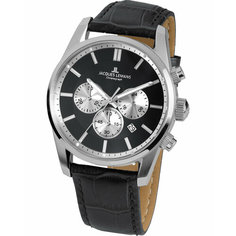 Наручные часы JACQUES LEMANS Sport, черный/серебряный
