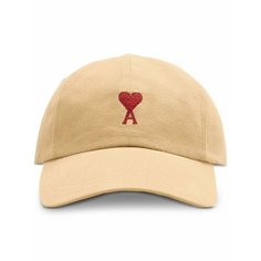 Бейсболка Ami Paris Ami de Coeur для взрослых и детей, размер OneSize, коричневый