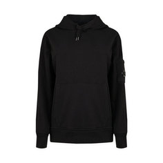 Худи C.P. COMPANY Fleece Lens Garment Dyed, размер L, , черный
