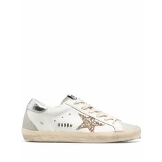 Кроссовки Golden Goose Superstar, размер 42 IT, серебристый
