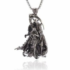 Колье, длина 60 см, серый Mystic Fashion
