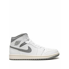 Кроссовки Jordan Air Jordan 1 Mid, размер 11 US (Мужские размеры Jordan US ), серебристый