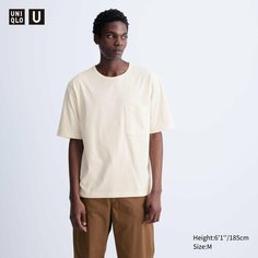 Футболка Uniqlo, размер S, бежевый