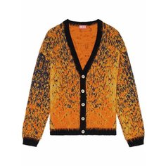 Кардиган DIESEL, размер XXL, , оранжевый