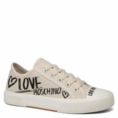 Кеды LOVE MOSCHINO, размер 40, молочный
