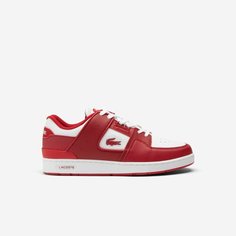 Кеды LACOSTE Court Cage Leather Colour Contrast, размер T85, красный