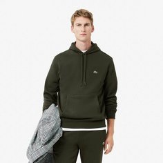 Худи LACOSTE Classic fit, размер T3, , темно-зеленый