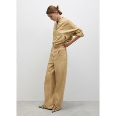 Джинсы MANGO, размер 44 EU, коричневый