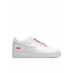 Кроссовки NIKE x Supreme Air Force 1 Low, размер 8.5 US, серебристый