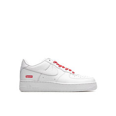 Кроссовки NIKE x Supreme Air Force 1 Low, размер 4.5 US, серебристый