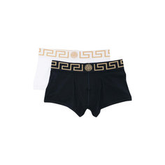 Трусы Versace Greca, размер 7, серебристый