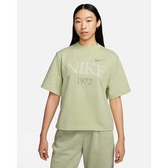 Футболка спортивная NIKE CLASSICS BOXY, размер S, зеленый