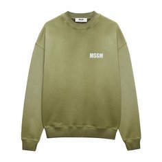 Свитшот MSGM, размер M, , зеленый