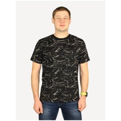 Футболка, размер 48 / M, черный/бежевый Roуаl