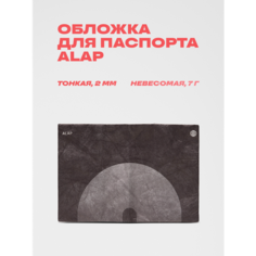 Обложка для паспорта ALAP, черный