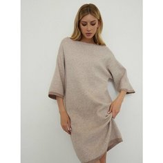 Платье Abby, размер L-XL, белый, бежевый, коричневый
