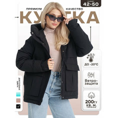 Куртка , размер 44, черный Delamo