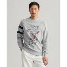 Свитшот GANT, размер 3XL, , light grey melange
