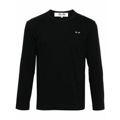 Футболка Comme des Garcons PLAY, размер XXS, черный