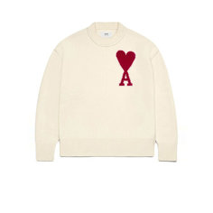 Свитер Ami Paris Ami de Coeur, размер S, , серебристый