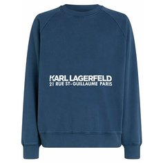 Толстовка Karl Lagerfeld Rue St Guillaume, размер M, , синий