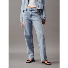 Джинсы широкие Calvin Klein Jeans, размер 27, синий