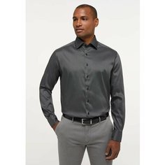 Рубашка Eterna Modern Fit, размер 40/RU46, black