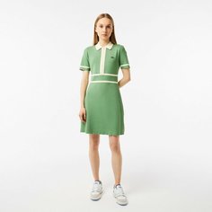 Платье LACOSTE, размер T38, хаки/бежевый