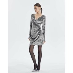 Платье Gloria Jeans, размер XS (38-40), серебристый